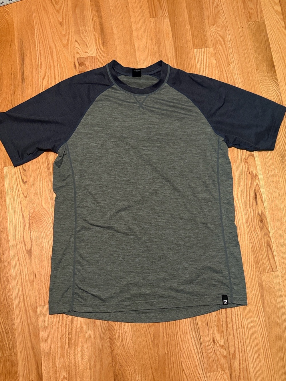 Flylow Men's Nash Short-Sleeve Raglan Performance Shirt Green Navy MTB Running L